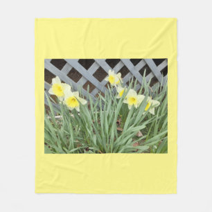 Group of Daffodils Fleece Blanket