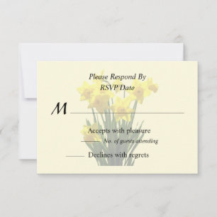 Group of Daffodils RSVP Card