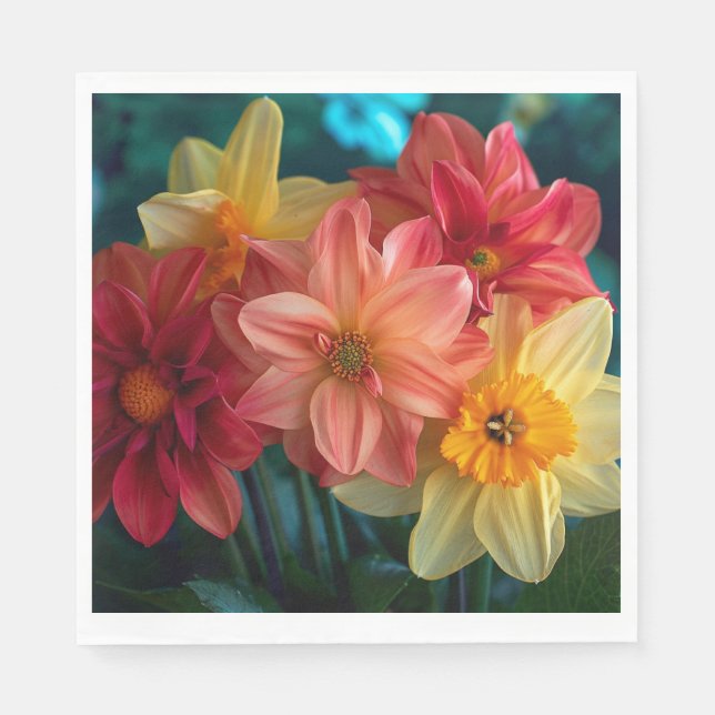 Group of Dahlias Napkin (Front)