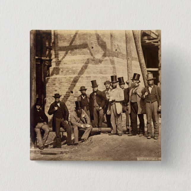 Group of Foremen, 1862 (photo) 15 Cm Square Badge (Front)