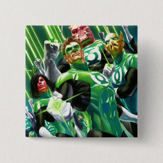Group of Green Lanterns 15 Cm Square Badge