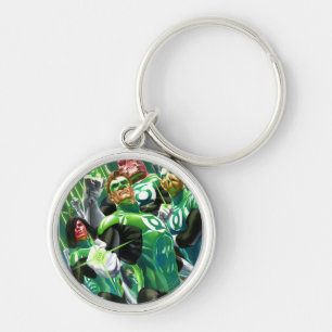 Group of Green Lanterns Key Ring