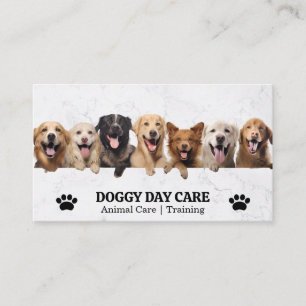 Group of Happy Dogs   Animal Care   Trainer Business Card