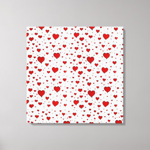 Group of Hearts Wrapped Canvas (Quad)