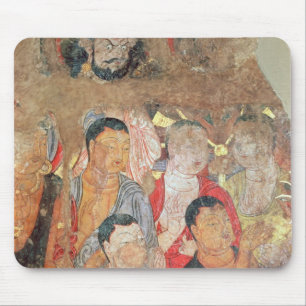 Group of monks and Buddha Mouse Pad