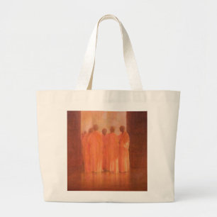 Group of Monks Vietnam Large Tote Bag