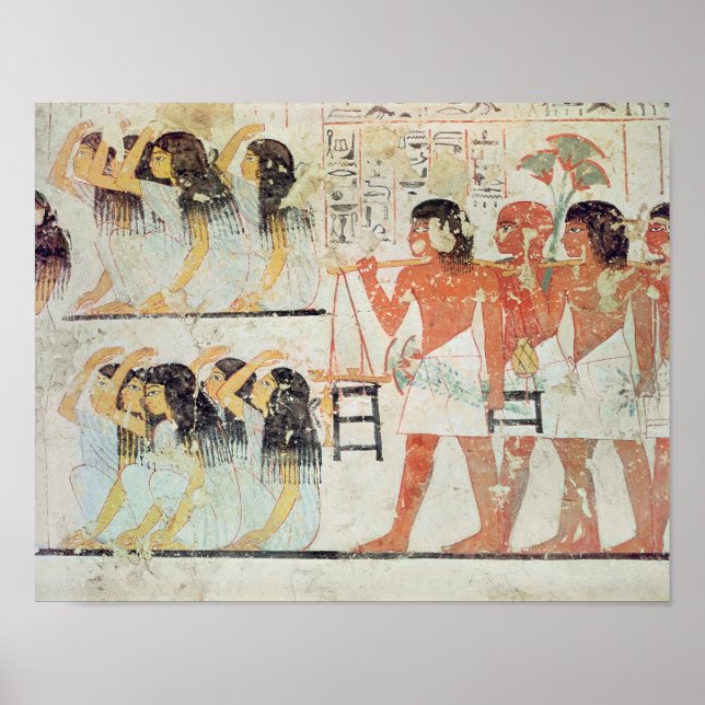 Group of mourners in the funeral procession poster (Front)