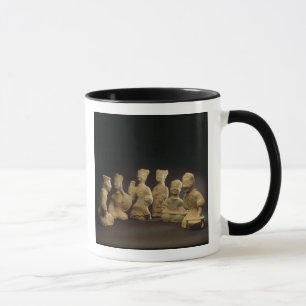 Group of Musicians, Dancers and Servants (terracot Mug
