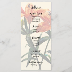 Group of Orange Lilies Menu