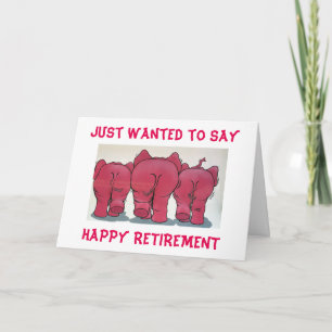 GROUP OF PINK ELEPHANTS HAPPY BIRTHDAY TO YOU! CARD
