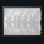 Group of Plains Zebra Drink Together at Night Notepad<br><div class="desc">Africa,  East Africa,  Kenya,  Great Rift Valley,  Olkirimatian Conservancy,  plains zebra,  Equus quagga.  A group of plains zebra drink together at night.  B & W</div>