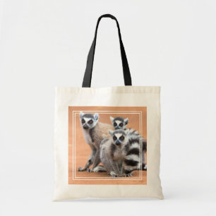 Group of Ring-Tailed Lemurs Tote Bag