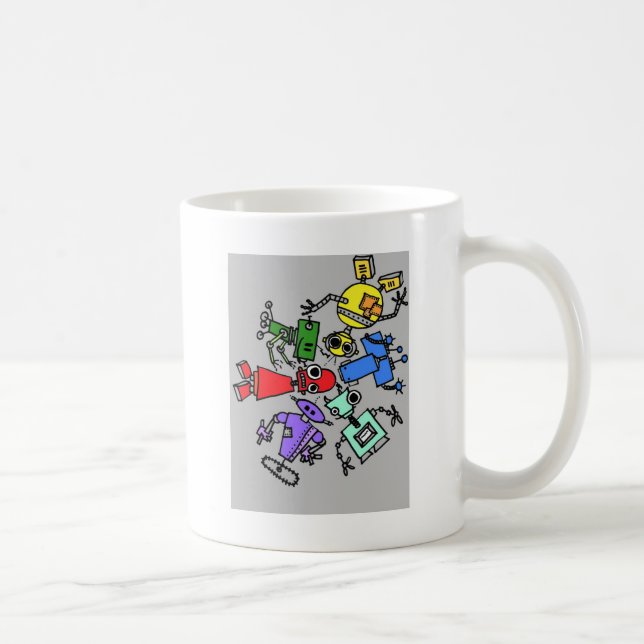 Group of robots 4 coffee mug (Right)