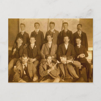 Group of Silly Poolroom Hotshots, circa 1900 Postcard