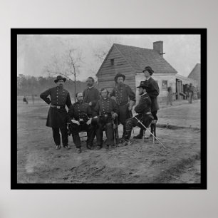 Group of Surgeons at Fort Harrison, VA 1865 Poster