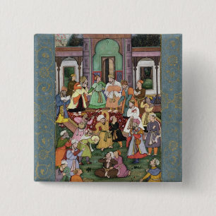 Group of Whirling Dervishes, from the Large Clive 15 Cm Square Badge