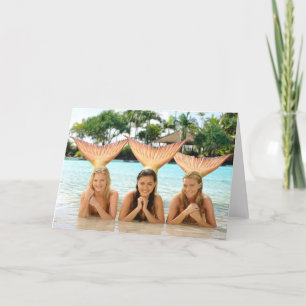 Group On The Beach Card