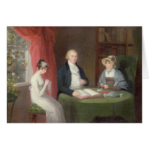 Group Portrait at a Drawing Room Table (oil on can