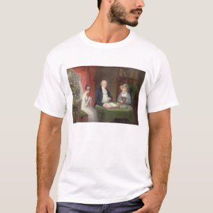 Group Portrait at a Drawing Room Table (oil on can T-Shirt