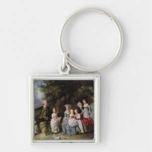 Group Portrait of the Colmore Family Key Ring