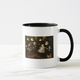 Group portrait of three generations of a mug