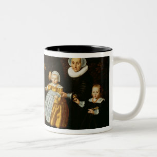 Group portrait of three generations of a Two-Tone coffee mug