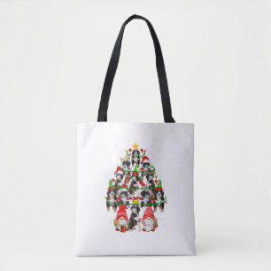 Group Santa Reindeer Elf Bernedoodles As Christmas Tote Bag