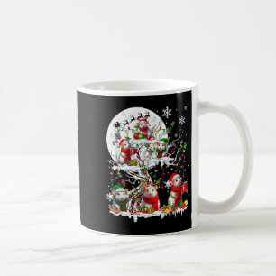 Group Santa Reindeer Elf Rats On Tree Christmas Sn Coffee Mug