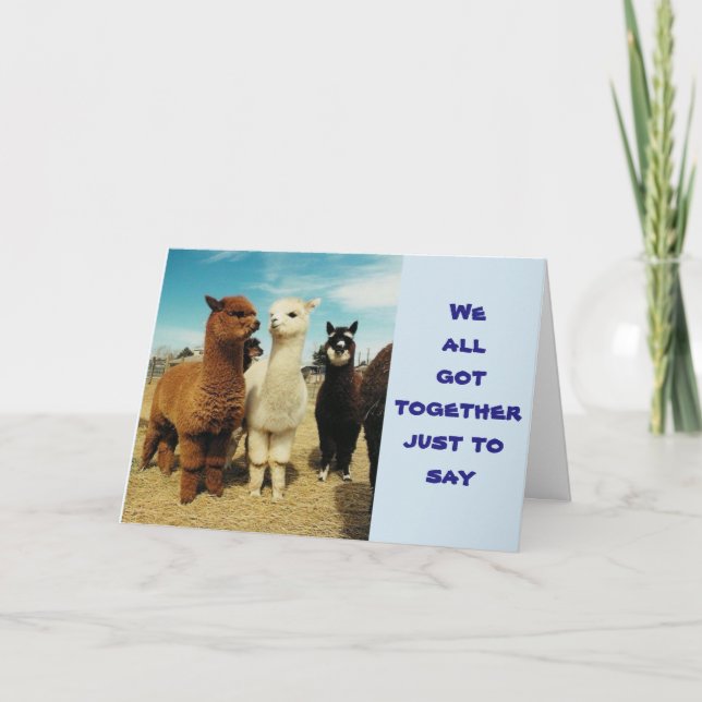 GROUP SAYS **HOPE YOUR BIRTHDAY IS FABULOUS** CARD (Front)