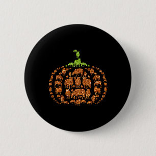 Group Sheeps Pumpkin Cute Shape Halloween Thanksgi 6 Cm Round Badge