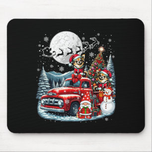 Group Xmas Gnome Snowman Santa Chihuahuas On Ckup  Mouse Pad