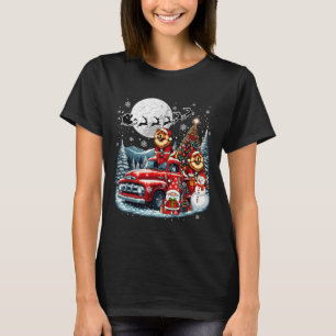 Group Xmas Gnome Snowman Santa Chow Chows On Ckup  T-Shirt