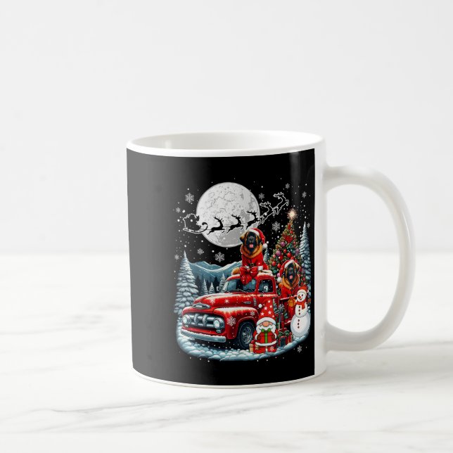 Group Xmas Gnome Snowman Santa Leonbergers On Ckup Coffee Mug (Right)