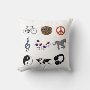 grouped graphic elements cushion