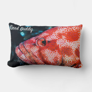 Grouper and Cleaner Shrimp Lumbar Cushion