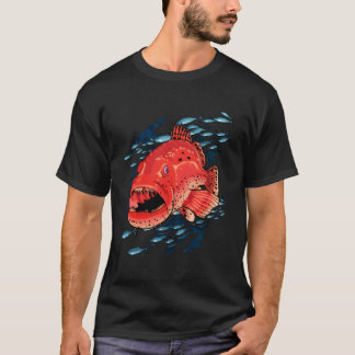 Grouper Fish Fishing Florida Spearfishing Gift Div T-Shirt