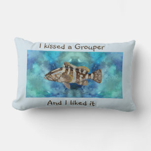 Grouper Pillow Masculine Gift Dad Gift Fisherman