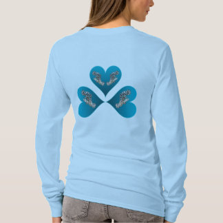 Grouper Twins - Three Blue Heart Illustration | T-Shirt