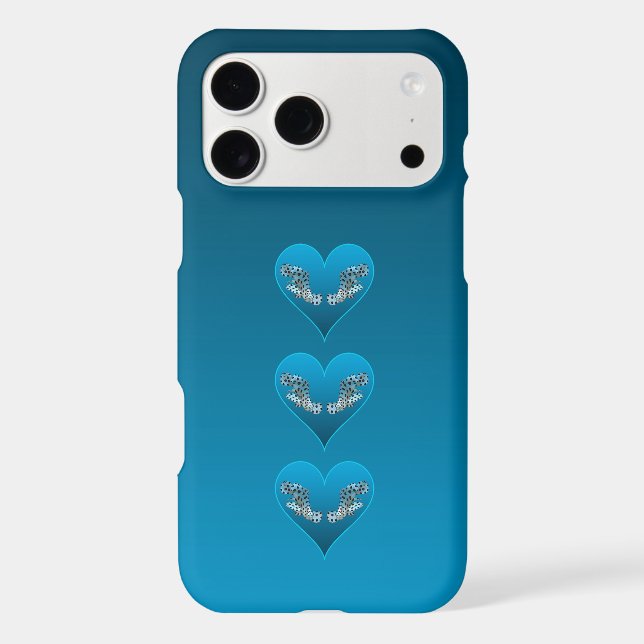 Grouperfish - Blue Hearts, arranged vertically |  (Back)