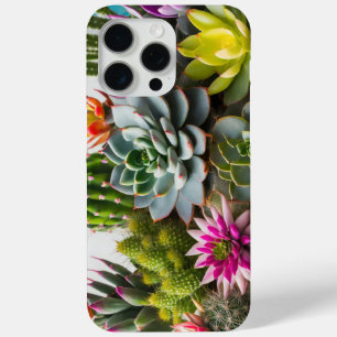 Grouping of cactus and succulent plants iPhone 15 pro max case