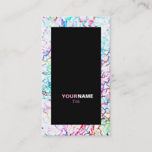 Groupon Geometric Art Colourful Business Card