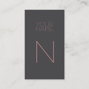 Groupon Modern Grey Pink Business Card