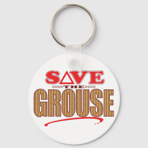 Grouse Save Key Ring