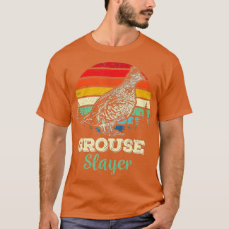 Grouse Slayer Funny Ruffed Grouse Bird Hunting Gif T-Shirt