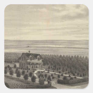 Grove Farm, Hays City, Kansas Square Sticker