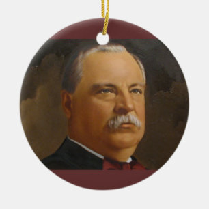 Grover Cleveland  22 &24th President Ceramic Ornament