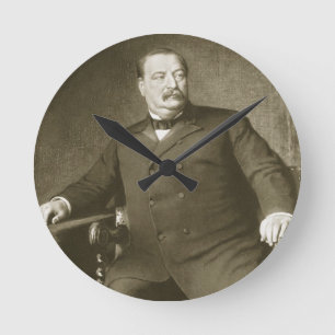 Grover Cleveland, 22nd and 24th President of th Un Round Clock