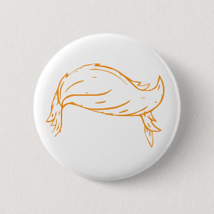 Grover Cleveland Golden Hair Button Pin