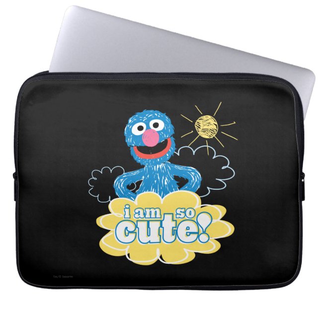 Grover Cute Laptop Sleeve (Front)