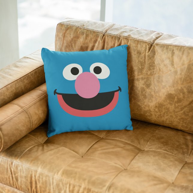 Grover Face Art Cushion (Creator Uploaded)